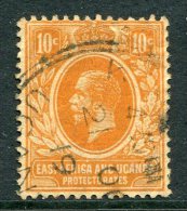 East Africa & Uganda Protectorates 1912-21 KGV - 10c Orange - Wmk. Mult. Crown CA - Used (SG 47a) - Protettorati De Africa Orientale E Uganda