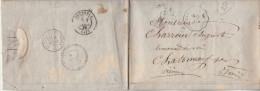 Lettre Envoyée En 1870 à M. Charroud, Limonadier, à Chatonnay - Châtonnay