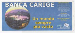 PO4551D# CARTA D´IMBARCO GRANDI NAVI VELOCI S.p.A. - BIGLIETTO NAVE TICKET GENOVA-PORTO TORRES 2001/BANCA CARIGE - Europe