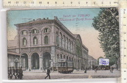 PO4745D# TORINO - STAZIONE PORTA NUOVA - TRAMWAY - Acquerellata  VG 1927 - Stazione Porta Nuova