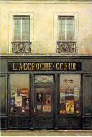 COMMERCE ( Sie PARIS Par Les Peintres ) L'ACCROCHE COEUR ( Commerce Art. Vintages ) CPSM Peinture André RENOUX - CPM GF - Geschäfte