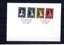 8311 Liechtenstein FDC 338-41 10 Jahre Rotes Kreuz - Cartas & Documentos