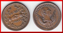 QUALITY **** USA - UNITED-STATES - ETATS-UNIS - 1863 PEACE FOREVER - CIVIL WAR TOKEN *** ACHAT IMMEDIAT !!! - Andere & Zonder Classificatie