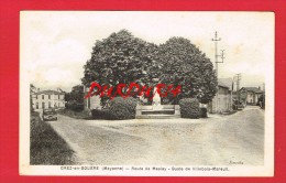 Mayenne - GREZ EN BOUERE - Route De Meslay - Buste De Villebois Mareuil ... - Crez En Bouere