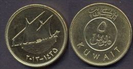 Kuwait - 5 Fils  2013 - 1435 UNC -- Ship - Kuwait