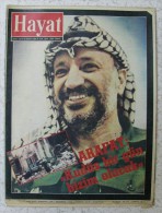 AC - YASSER ARAFAT, HAYAT MAGAZINE 10 MARCH 1986 FROM TURKEY - Revues & Journaux