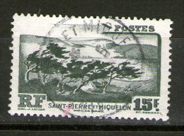 SAINT-PIERRE ET MIQUELON 1947 MONTAGNE  YVERT  N°341 OBLITERE - Usati