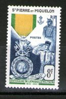 SAINT-PIERRE ET MIQUELON 1952 MADAILLE MILITAIRE YVERT  N°347 NEUF MLH* - Unused Stamps