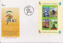 2006 Türkei Mi. Bl.  60 FDC  Internationaler Tag Der Umwelt - Kampf Gegen Die Wüstenbildung. - FDC