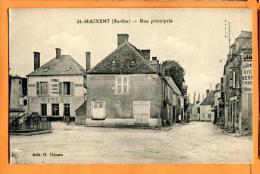 MBT-04 St-Maixent Sarthe, Rue Principale, Oyoles.  Circulé En 1933 - Sonstige Gemeinden