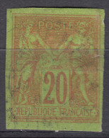 France Colonies General Issues 1878 Yvert#42 Used - Sage