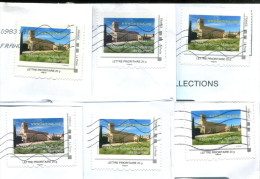 Montimbramoi Abbaye Sainte Madeleien Du Barroux - Lettre Prioritaire 20g - Lot De 6 Timbres Sur Enveloppes - Sonstige & Ohne Zuordnung