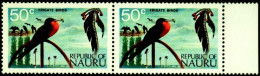 BIRDS-FRIGATE BIRDS-PAIR-NAURU-1973-MNH-B9-46 - Marine Web-footed Birds