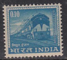 India MNH 1966, Definitive Series., 10p Electric Locomotive, Train,  1965-1975 Definitive - Neufs