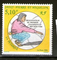 SAINT-PIERRE ET MIQUELON 1994 PETANQUE  DALLAY  N°592  NEUF MNH** - Pétanque