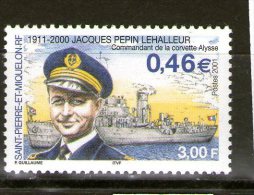 SAINT-PIERRE ET MIQUELON 2001 J.P LEHALLEUR  DALLAY  N° NEUF MNH** - Unused Stamps