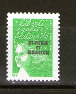 SAINT-PIERRE ET MIQUELON 2003  MARIANNE  YVERT N°  NEUF MNH** - Unused Stamps