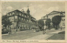 Bad Ilmenau - Marktplatz Mit Goetheschlösschen - Verlag Straub Und Fischer Meiningen Gel. 1939 - Ilmenau