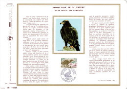 ANDORRE 1972 : DAP 1er Jour En Soie Tiré à 1300 Exemplaires " AIGLE ROYAL DES PYRENEES ". N° YT 219. Parfait état. - Aigles & Rapaces Diurnes