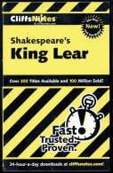 CLIFFsNOTES ON "  King Lear ", By W. SHAKESPEARE - Notes By Sheri METZGER, Ph. D. (2 Scans). - Other & Unclassified