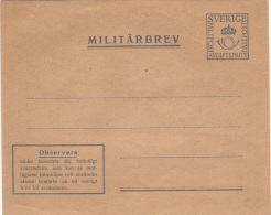 ARM-L16 - SUEDE Enveloppe Franchise Postale Militaire - Militärmarken