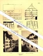 Photographien / Ansichten , 1937 , Rapperswil , Haus Breny , Meyer-Rotenfluh , Prospekt , Fotos , Architektur !!! - Rapperswil-Jona