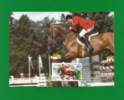 Delcampe - Berlin 1986  Mi.Nr. 752 ,  Springreiten - Hagenbach Maximum Karte - Limitierte Auflage - First Day 13.02.1986 - Hippisme