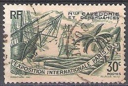 Nouvelle-Calédonie 1937 Michel 201 O Cote (2005) 4.00 € Exposition De Paris Cachet Rond - Used Stamps