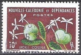Nouvelle-Calédonie 1964 Yvert 320 O Cote (2015) 2.30 Euro Fleur Ixora Collina Cachet Rond - Usati
