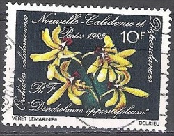 Nouvelle-Calédonie 1983 Yvert 466 O Cote (2015) 0.60 Euro Orchidée Dendrobium Oppositifolium Cachet Rond - Gebraucht