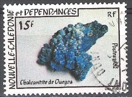 Nouvelle-Calédonie 1982 Yvert 455 O Cote (2015) 1.70 Euro Chalcantite De Ouegoa Cachet Rond - Gebraucht