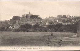 ARUNDEL VIEW FROM THE THE RAILWAY - Arundel