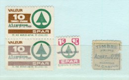 3 TIMBRES POINTS EPARGNE  MAGASIN SPAR + TIMBRE CASINO # GROUPE CASINO # - Ohne Zuordnung