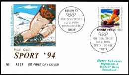 Germany Berlin 1994 For Sport Olympic Games Lillehammer - Paralympics 1994 - Invierno 1994: Lillehammer