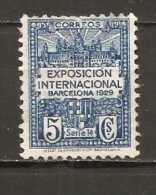 España/Spain-(MH/*) - Barcelona Edifil  1 - Yvert  1 - Barcelona