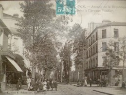 CPA 92 Hauts De Seine Montrouge Avenue De La République Prise à L'Avenue Verdier. - Montrouge