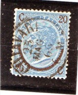 1865 Italia - Vittorio Emanuele II 20 C. Su 15 C. - Sonstige & Ohne Zuordnung