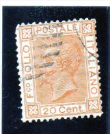 1877 Italia - Vittorio Emanuele II 20 C. - Otros & Sin Clasificación