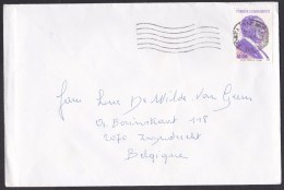 Turkey: Cover To Belgium, 1996, 1 Stamp, Inflation: 50,000 Lira (minor Damage) - Briefe U. Dokumente