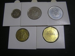 AITH 1995 Set Of 5 Coins A/UNC; - Haiti