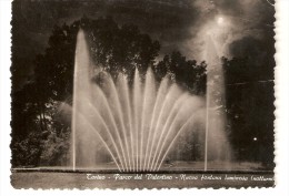 CT--N--1502--   TORINO  - PARCO DEL VALENTINO - NUOVA FONTANA LUMINOSA  ( NOTTURNO  )  VIAGGIATA - Parken & Tuinen