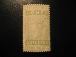 Foreign Bill One Shilling Revenue Fiscal Tax Postage Due Official England UK GB - Fiscali