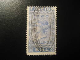 Foreign Bill 2 Shillings Revenue Fiscal Tax Postage Due Official England UK GB - Fiscali