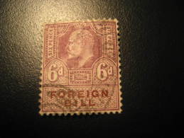 Foreign Bill 6 Pence Revenue Fiscal Tax Postage Due Official England UK GB - Fiscaux