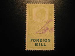 Foreign Bill 2 Shillings Revenue Fiscal Tax Postage Due Official England UK GB - Fiscali