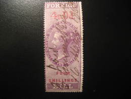 Foreign Bill 4 Shillings Revenue Fiscal Tax Postage Due Official England UK GB - Fiscali