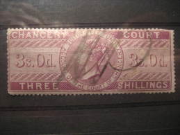 Chancery Court 3 Shillings Revenue Fiscal Tax Postage Due Official England UK GB - Steuermarken