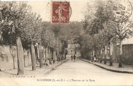 Cpa St Cheron Avenue De La Gare - Saint Cheron