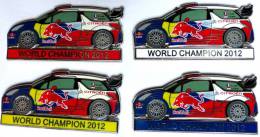Pins SUPERBE LOT DE 4 PIN´S CITROEN DS3 WRC RALLYE MICHELIN WORLD CHAMPION 2012 - Citroën