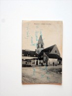 Carte Postale Ancienne : ELANCOURT : L´Eglise Et La Place, Animé, En 1910 - Elancourt